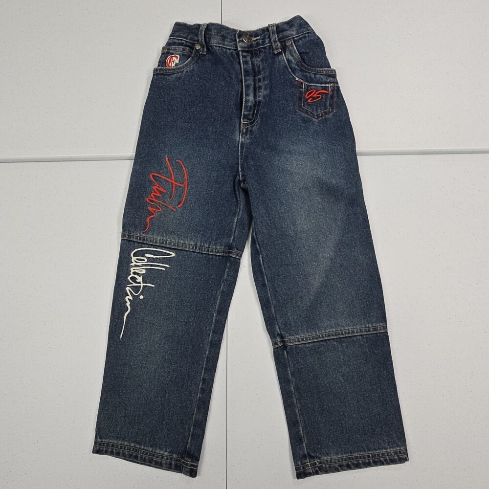 Vintage/Smell Y2K The Fubu Collection Baggy Jeans Boys Size 5 NOS Carpenter